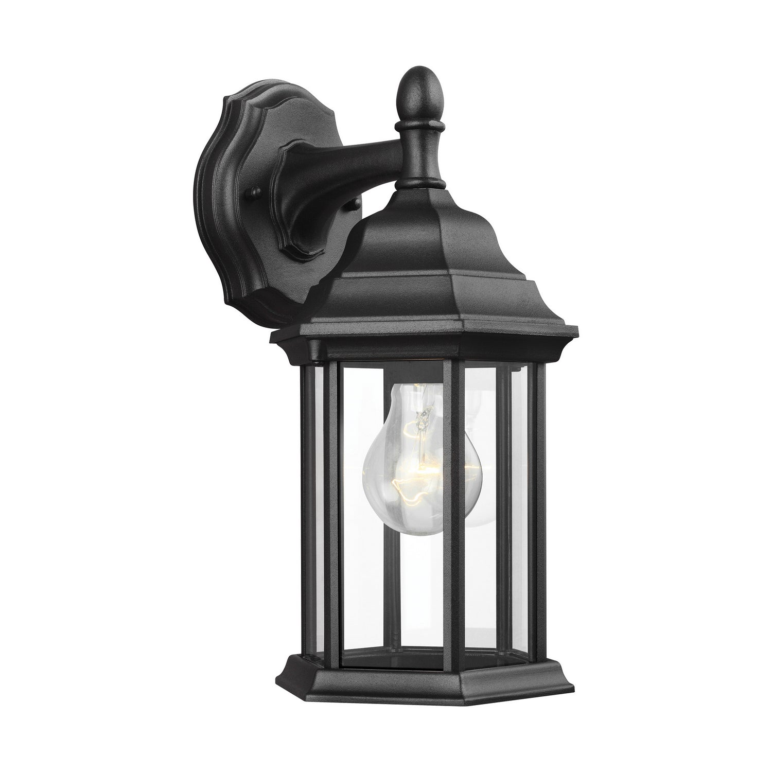 Generation Lighting. - 8338701-12 - One Light Outdoor Wall Lantern - Sevier - Black