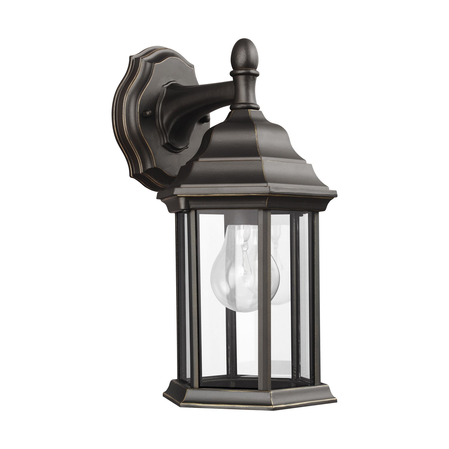 Generation Lighting. - 8338701-71 - One Light Outdoor Wall Lantern - Sevier - Antique Bronze