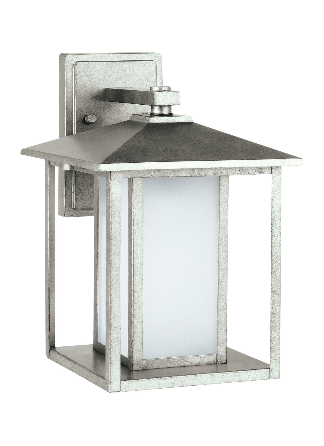 Generation Lighting. - 89031-57 - One Light Outdoor Wall Lantern - Hunnington - Weathered Pewter