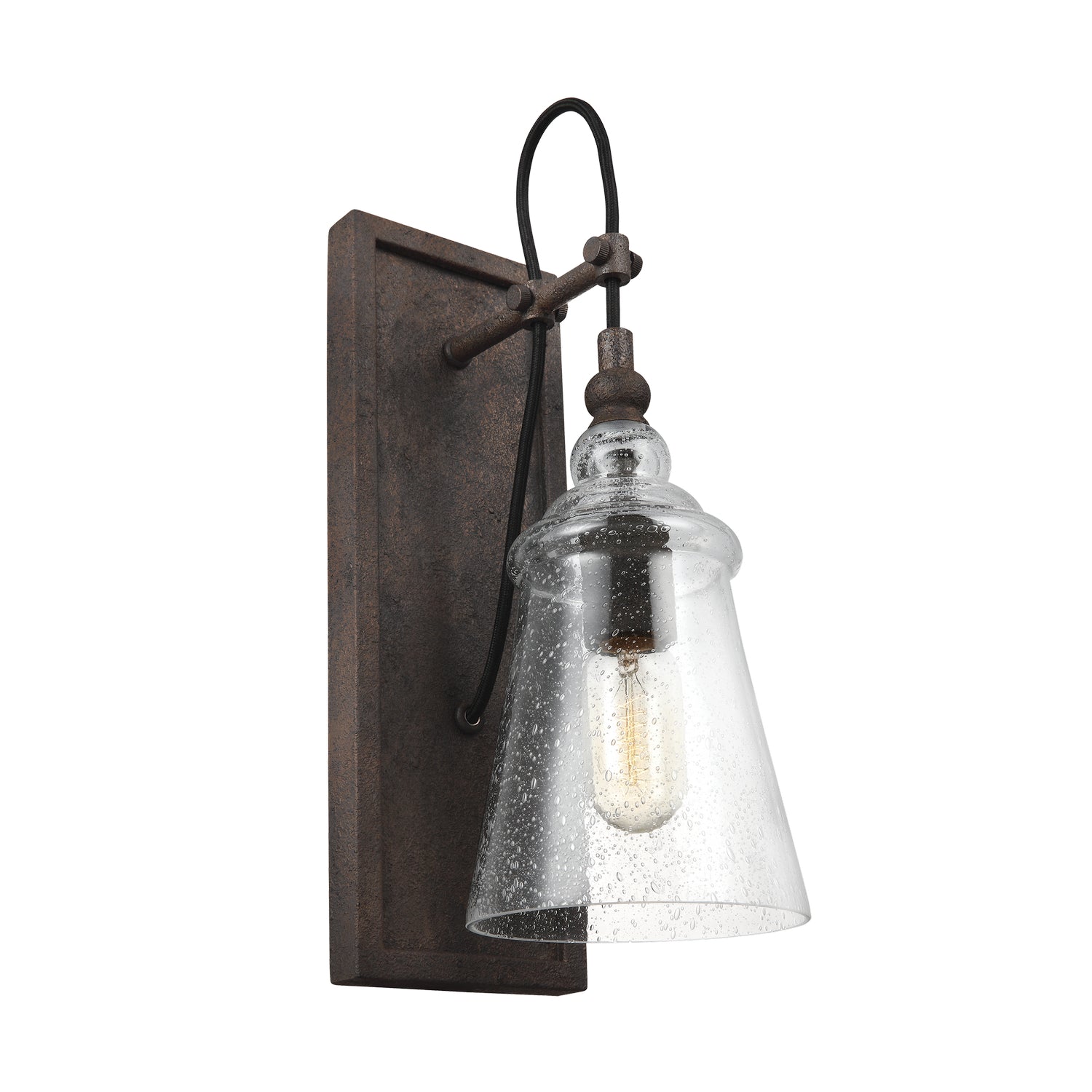 Generation Lighting. - WB1850DWI - One Light Wall Sconce - Loras - Dark Weathered Iron