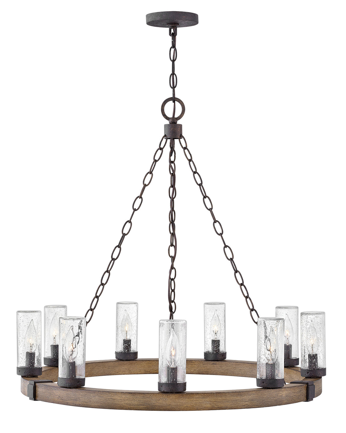 Hinkley - 29208SQ - LED Outdoor Chandelier - Sawyer - Sequoia