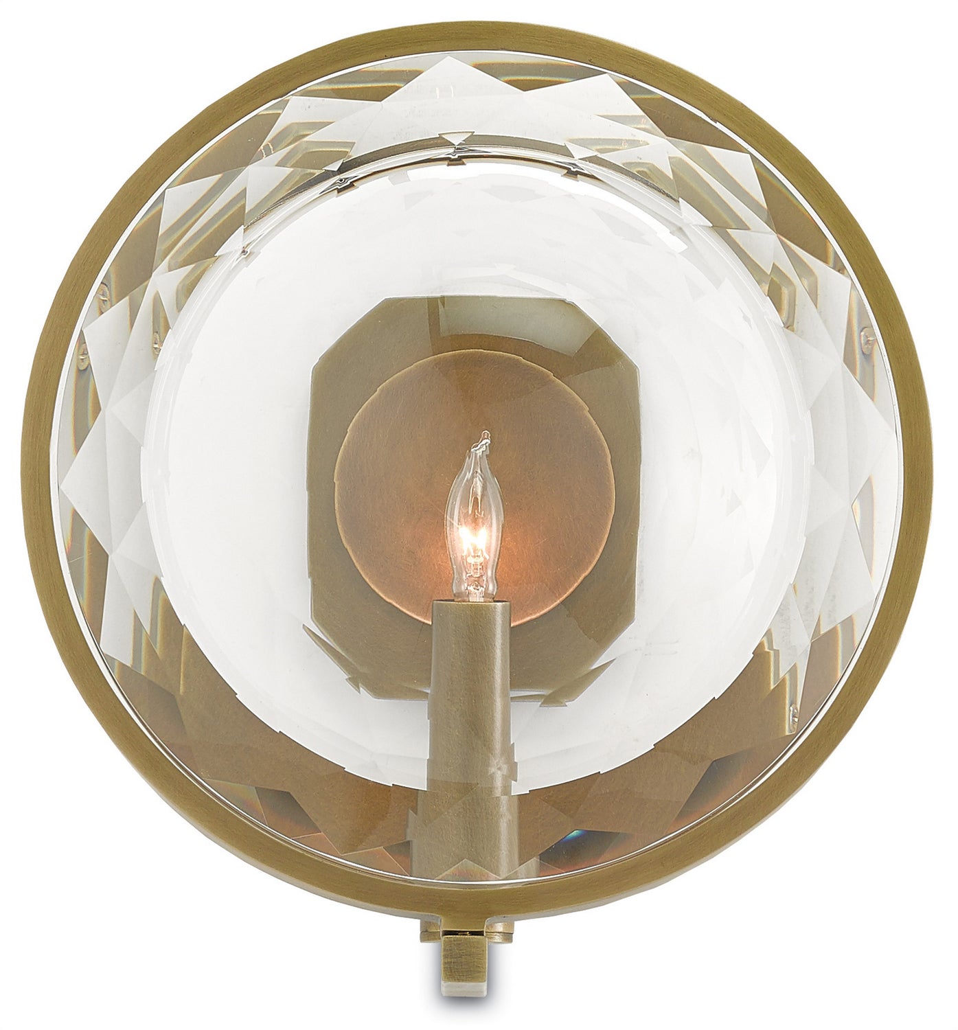 One Light Wall Sconce from the Marjorie Skouras collection in Antique Brass finish