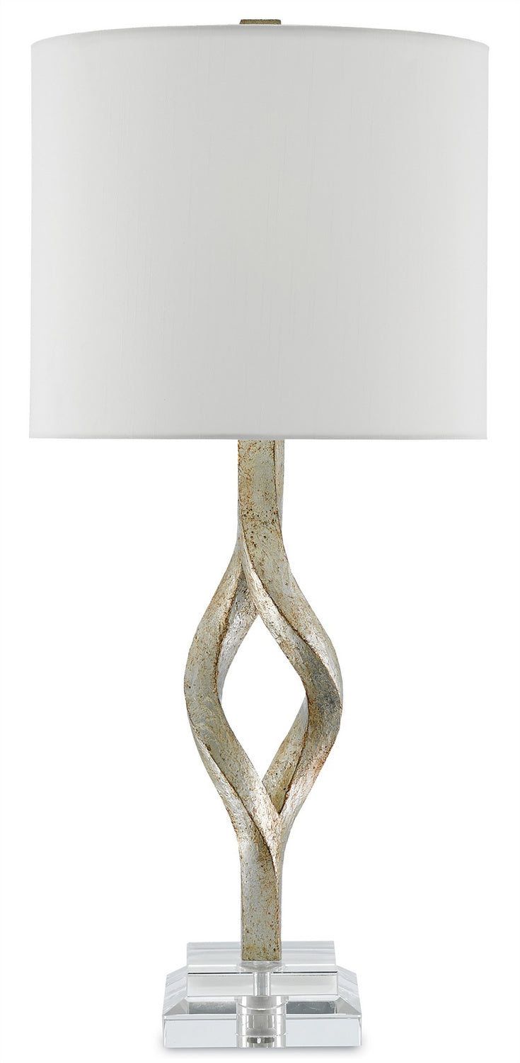 One Light Table Lamp from the Elyx collection in Chinois Silver Leaf finish