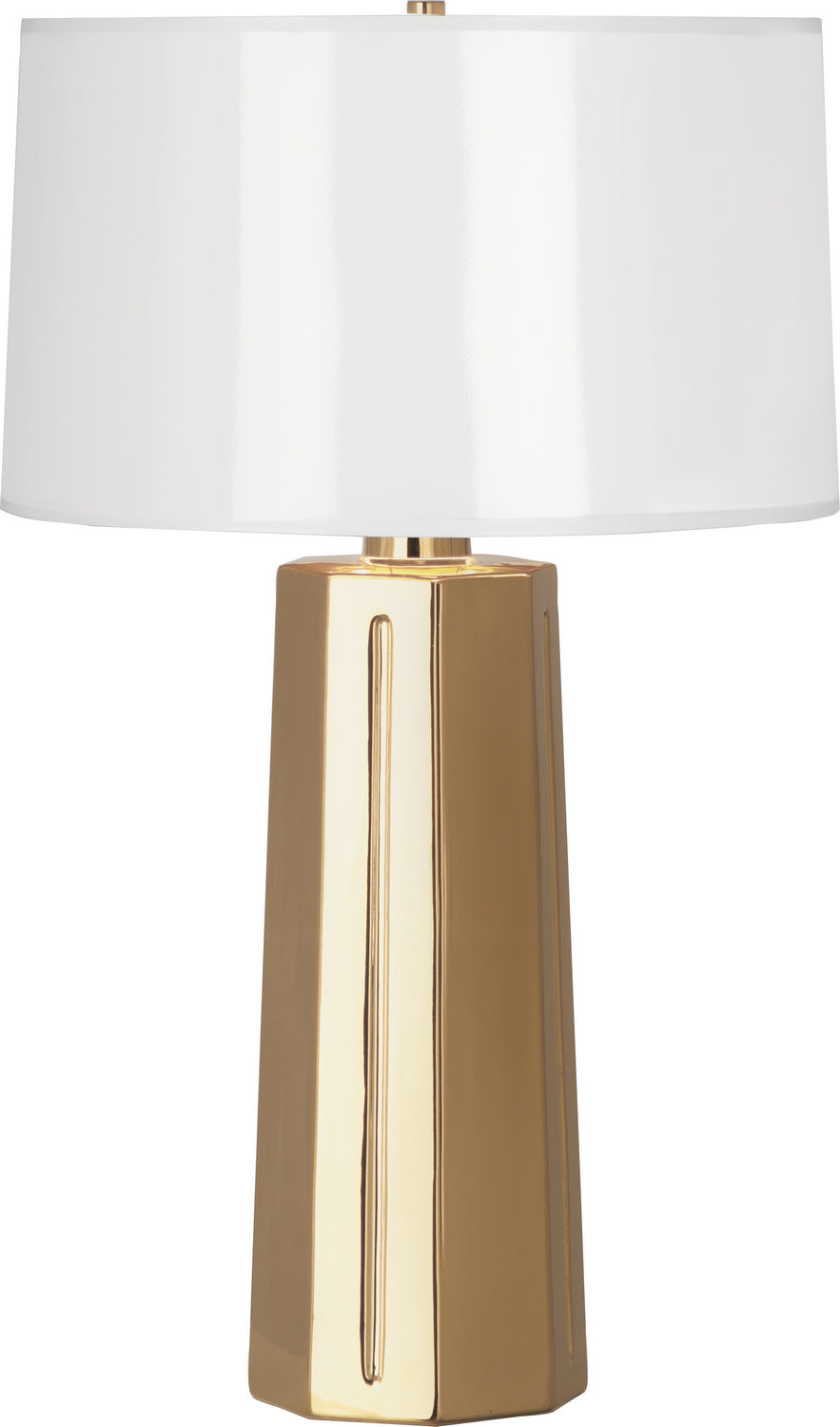 Robert Abbey - G960 - One Light Table Lamp - Mason - Polished Gold Glazed Ceramic