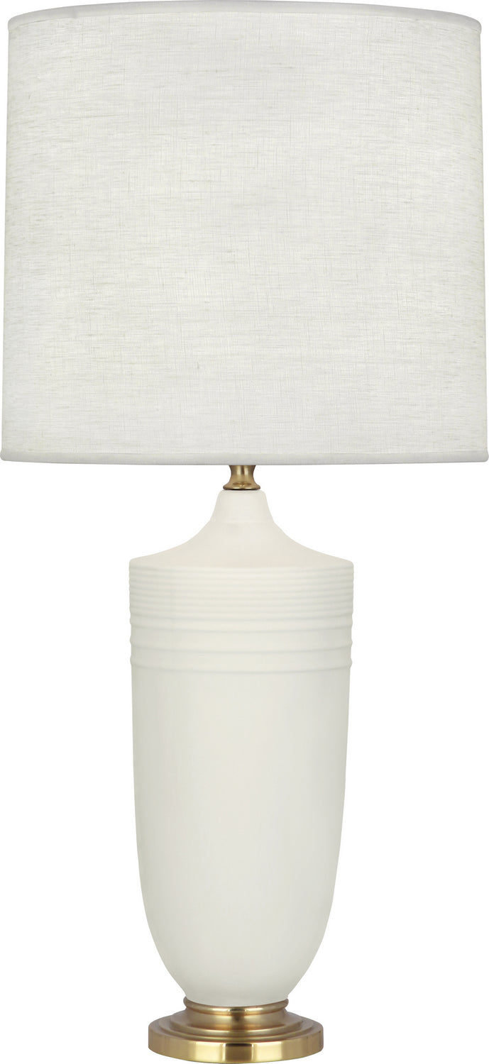 Robert Abbey - MLY27 - One Light Table Lamp - Michael Berman Hadrian - Matte Lily Glazed Ceramic w/Modern Brass