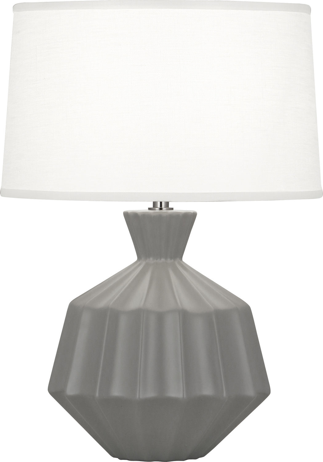 Robert Abbey - MST18 - One Light Table Lamp - Orion - Matte Smoky Taupe Glazed Ceramic