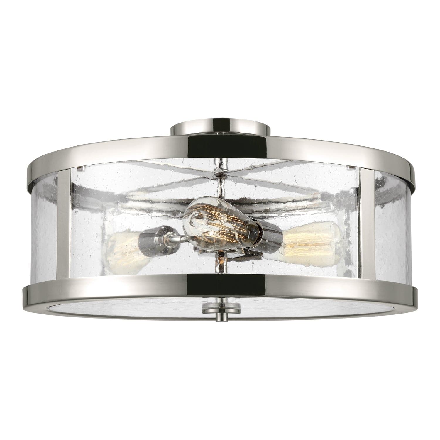 Visual Comfort Studio - SF342PN - Three Light Semi-Flush Mount - Harrow - Polished Nickel