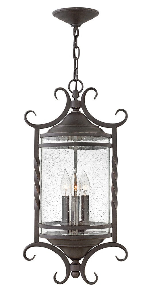 Hinkley - 1147OL-CL - LED Hanging Lantern - Casa - Olde Black