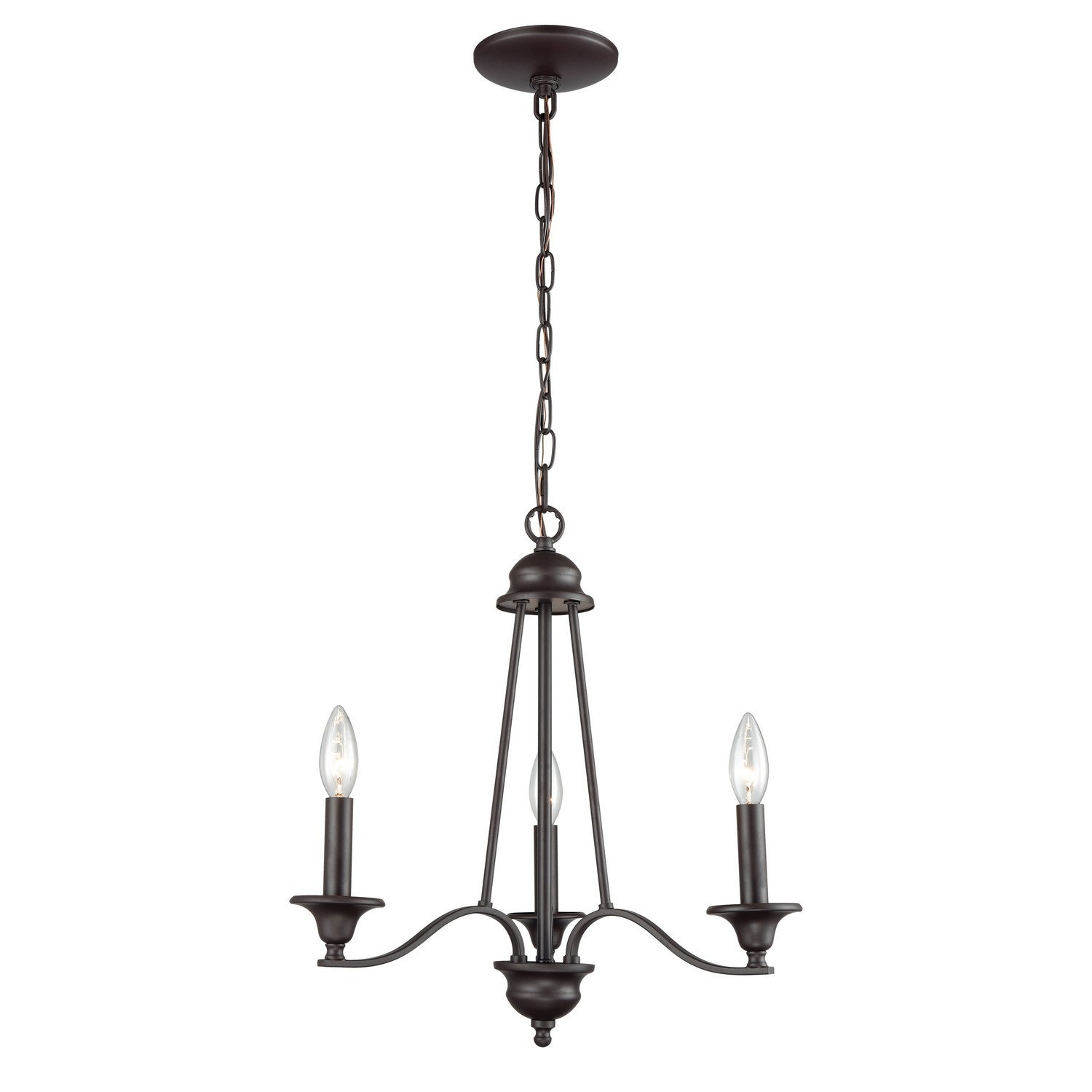 ELK Home - CN110321 - Three Light Chandelier - Farmington - Oil Rubbed Bronze