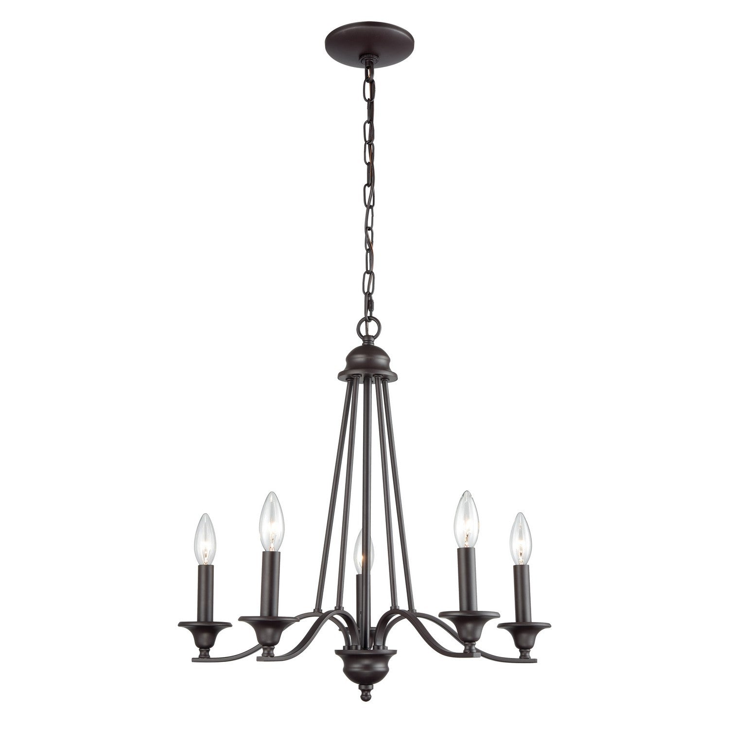 ELK Home - CN110521 - Five Light Chandelier - Farmington - Oil Rubbed Bronze