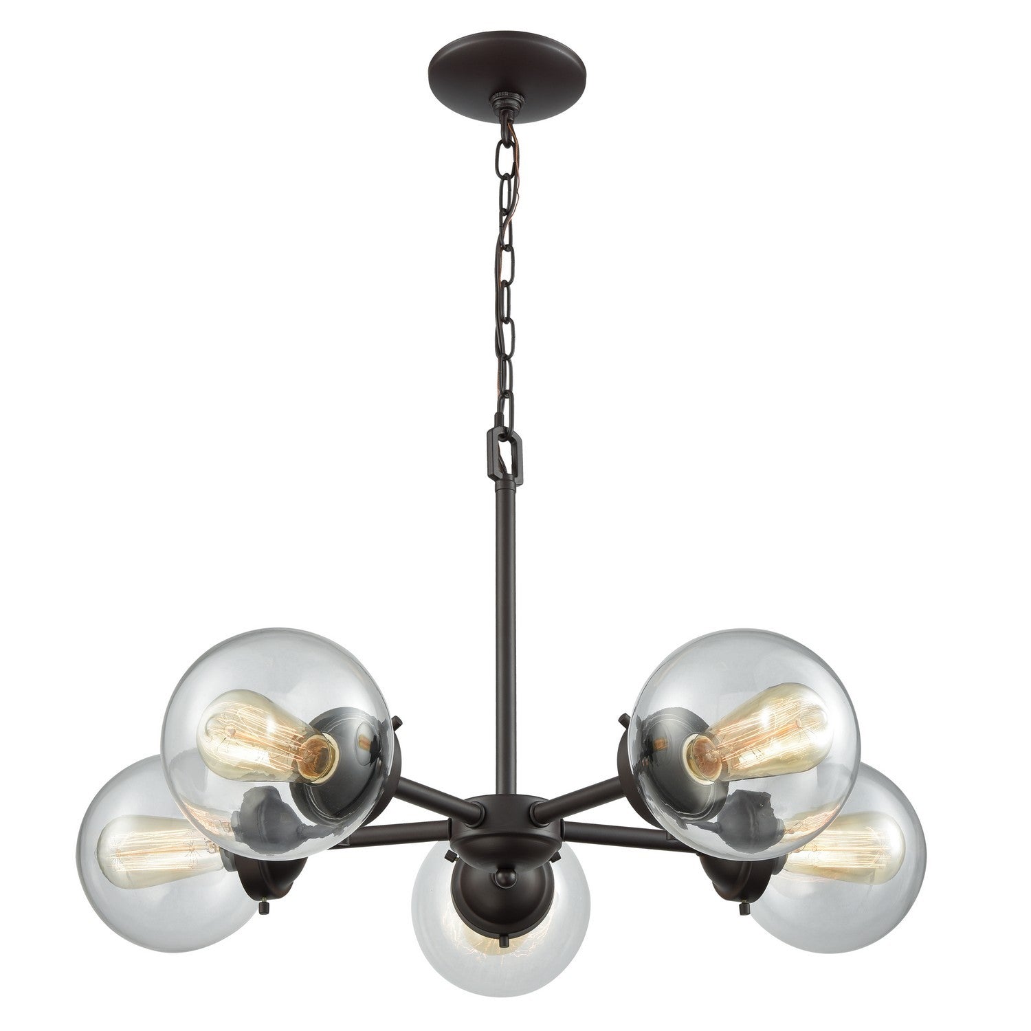 ELK Home - CN129521 - Five Light Chandelier - Beckett - Oil Rubbed Bronze