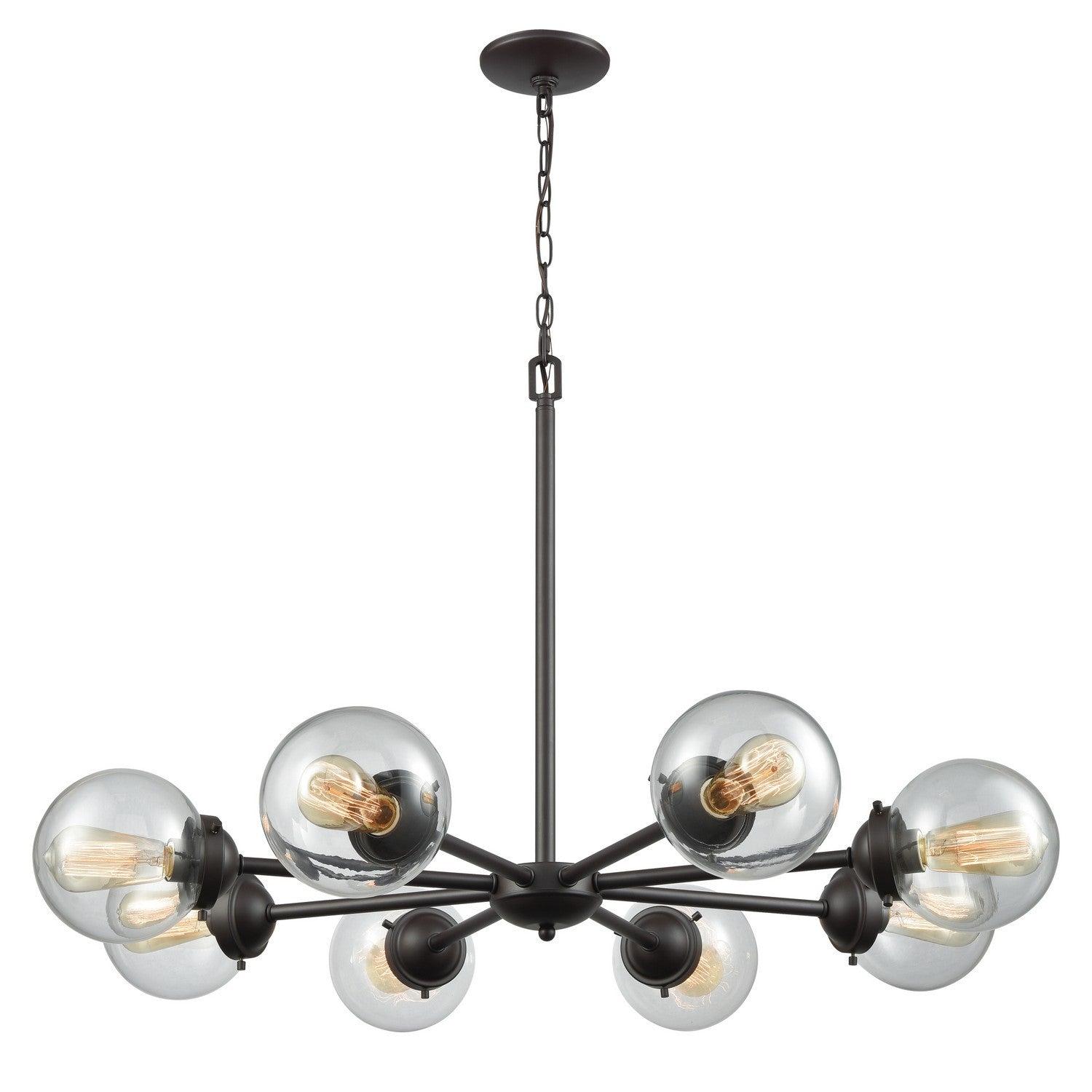 ELK Home - CN129821 - Eight Light Chandelier - Beckett - Oil Rubbed Bronze