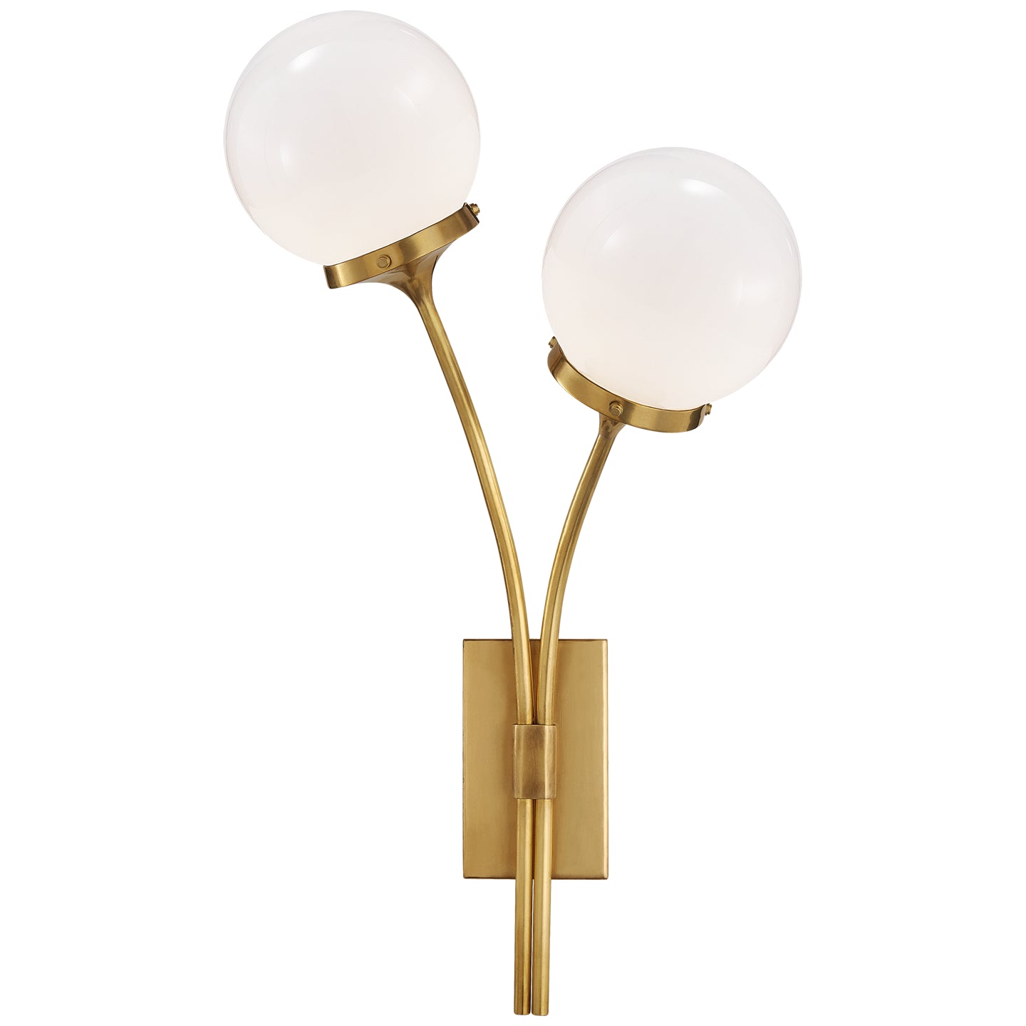 Visual Comfort Signature - KS 2408SB-WG - Two Light Wall Sconce - Prescott - Soft Brass