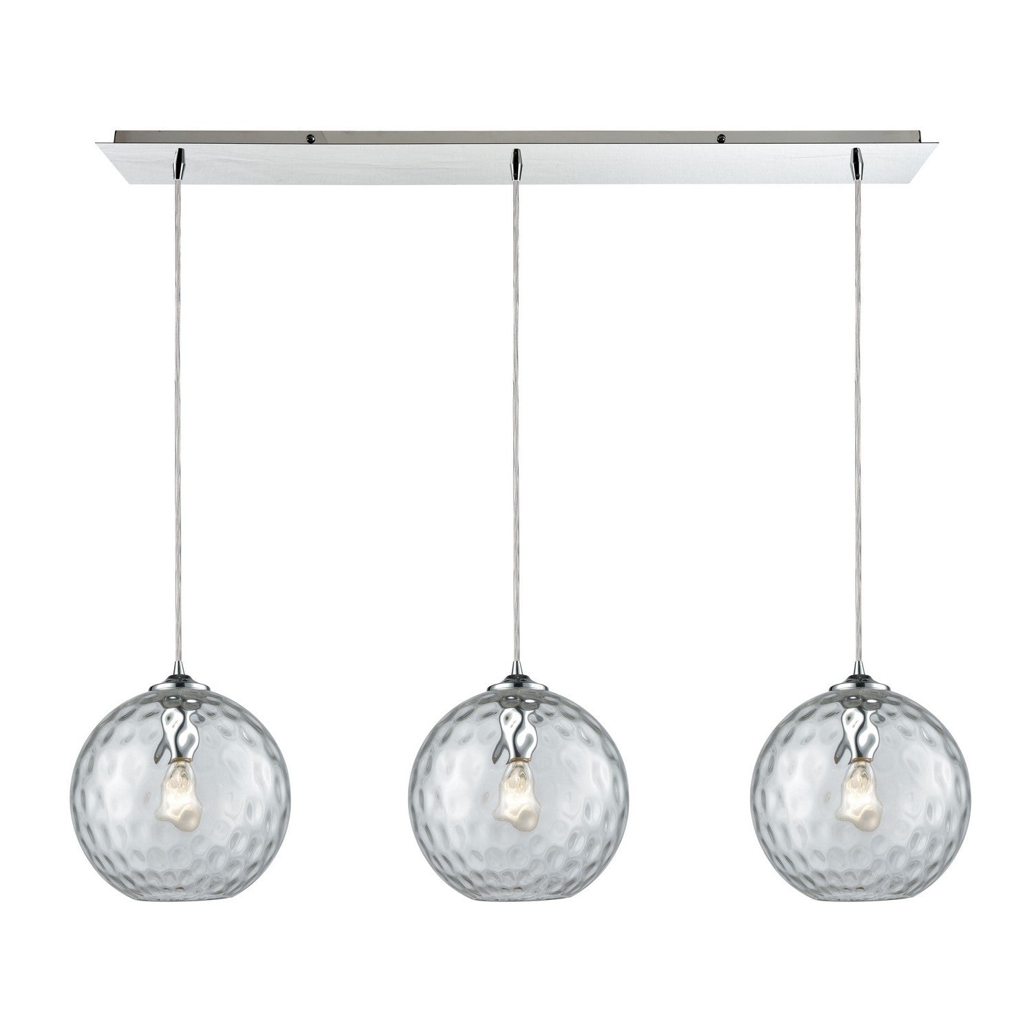 ELK Home - 31380/3LP-CLR - Three Light Pendant - Watersphere - Polished Chrome