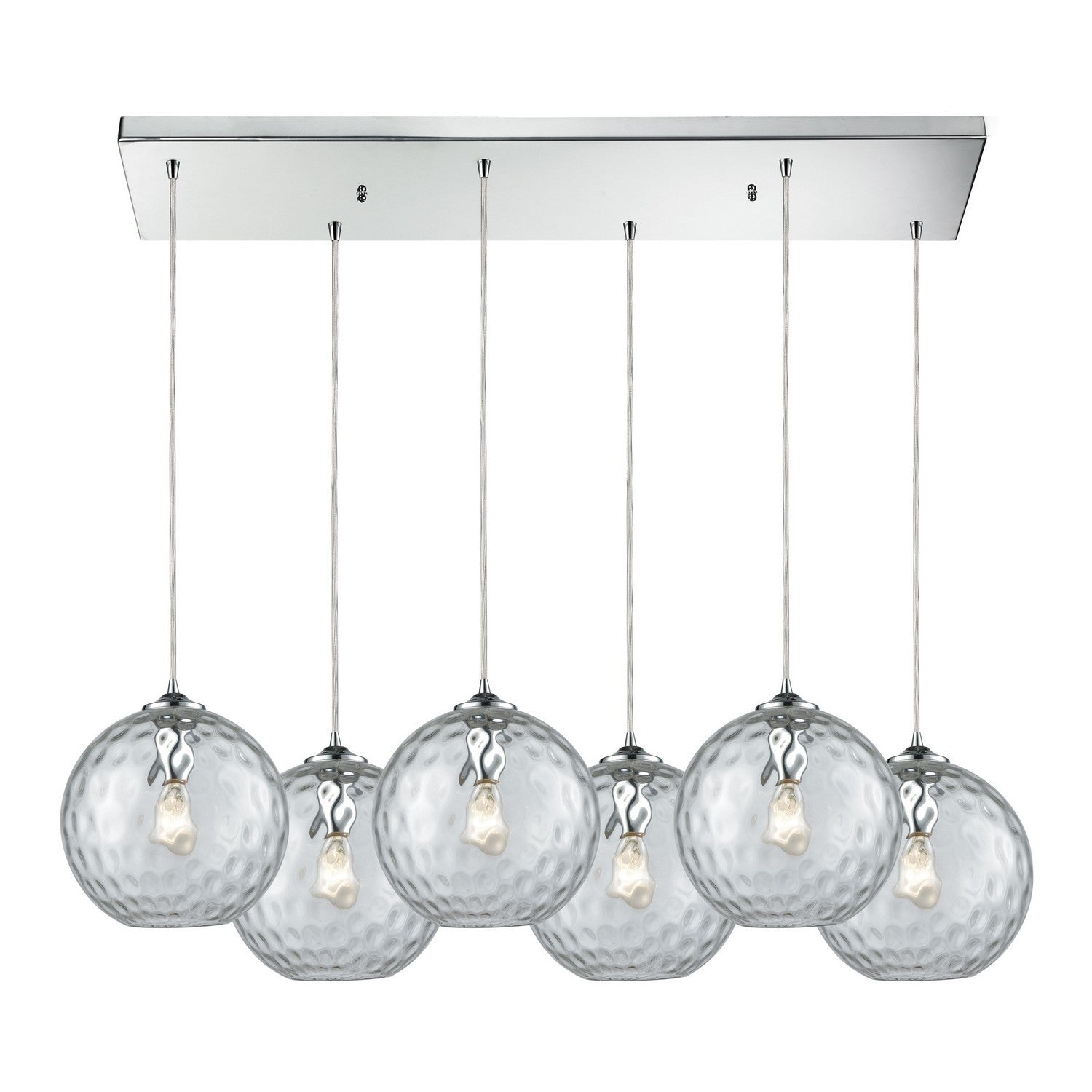 ELK Home - 31380/6RC-CLR - Six Light Pendant - Watersphere - Polished Chrome