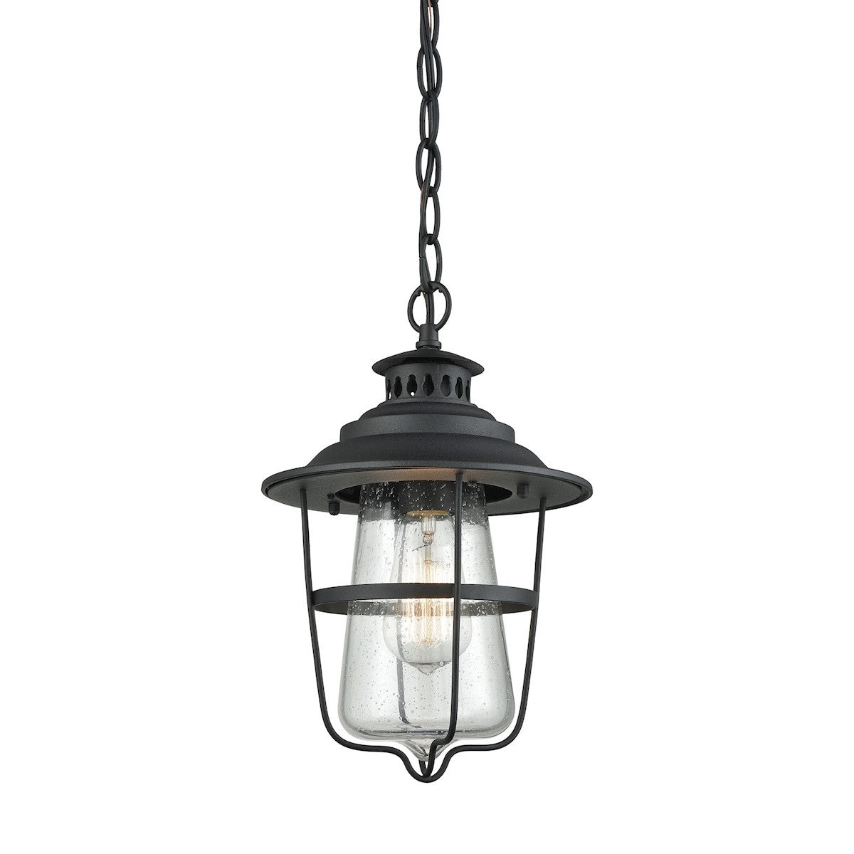 ELK Home - 45121/1 - One Light Outdoor Pendant - San Mateo - Textured Matte Black