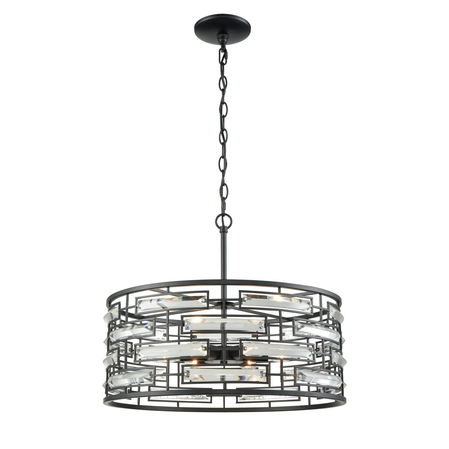 ELK Home - 46194/6 - Six Light Chandelier - Lineo - Matte Black