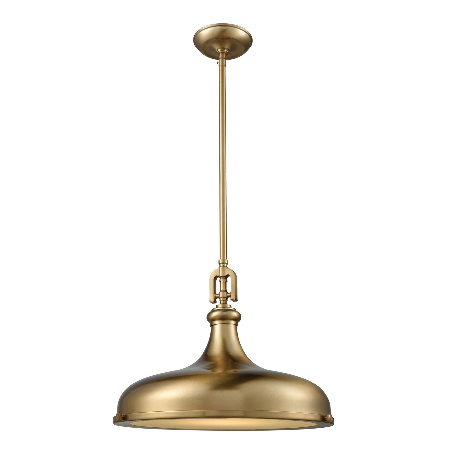 ELK Home - 57072/1 - One Light Pendant - Rutherford - Satin Brass