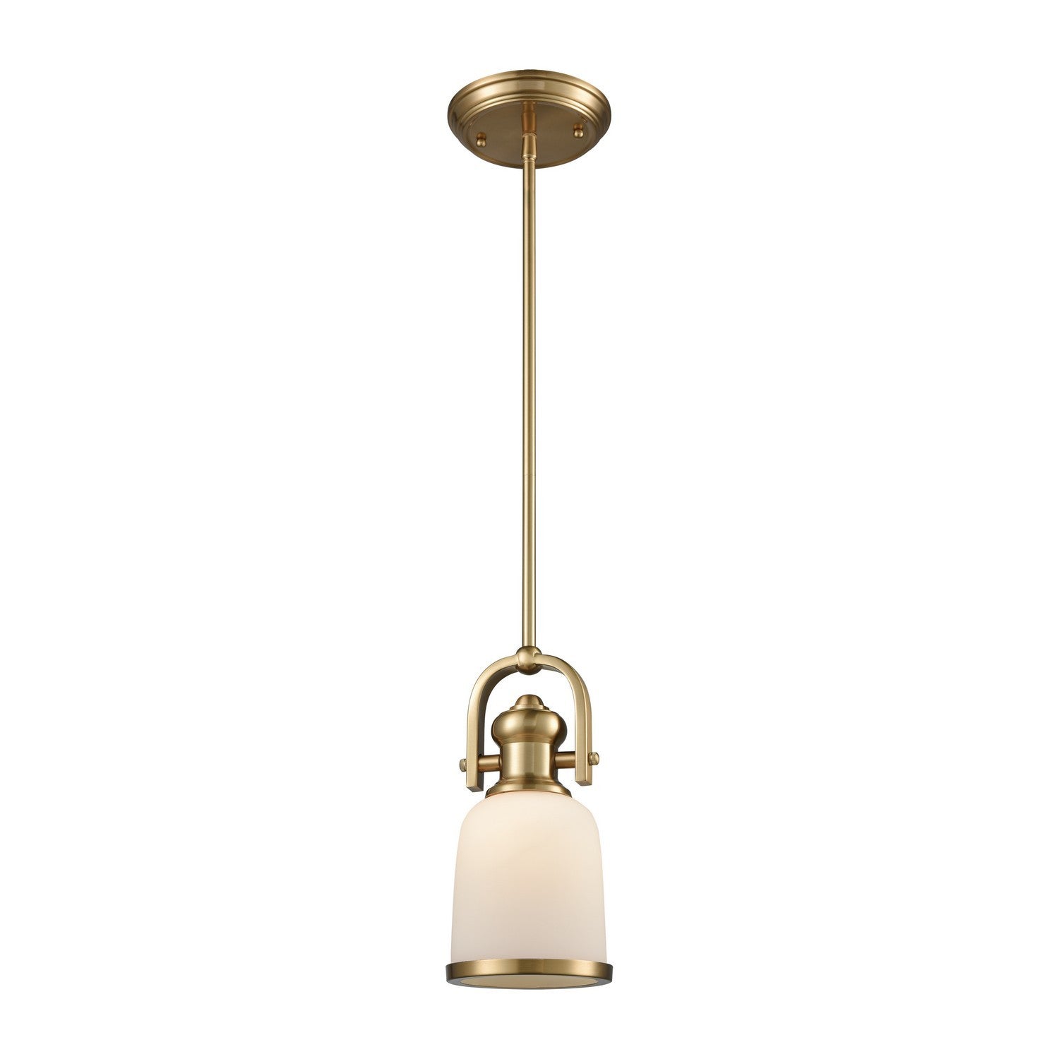 ELK Home - 66691-1 - One Light Mini Pendant - Brooksdale - Satin Brass