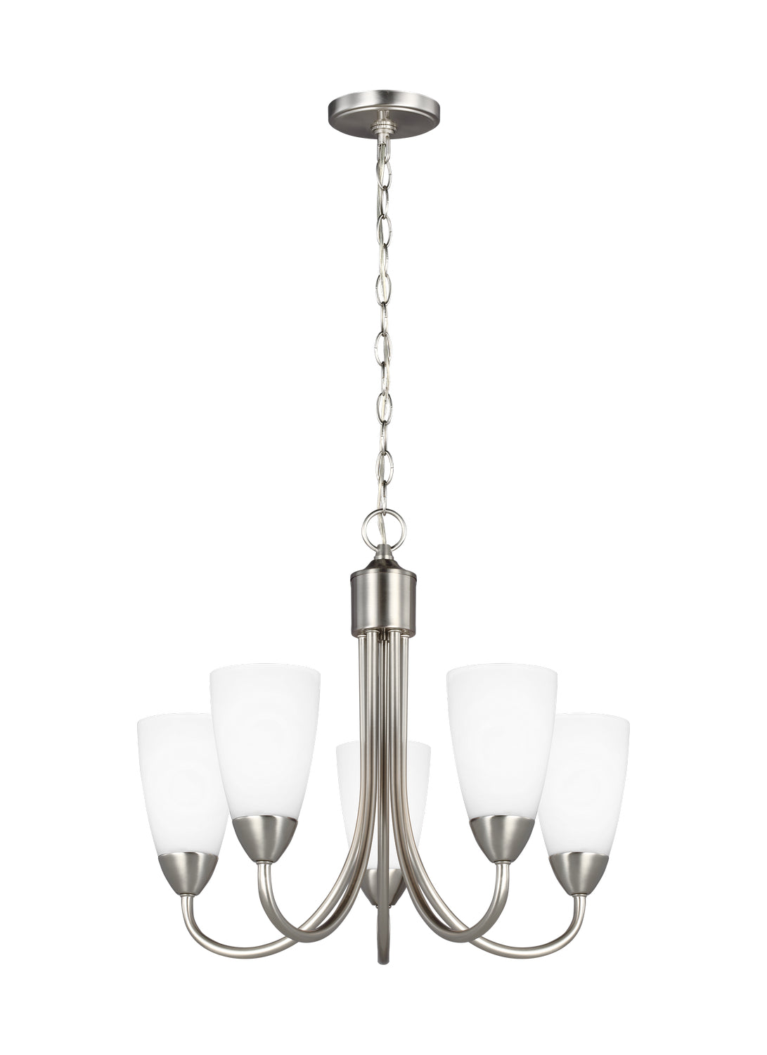 Generation Lighting. - 3120205EN3-962 - Five Light Chandelier - Seville - Brushed Nickel