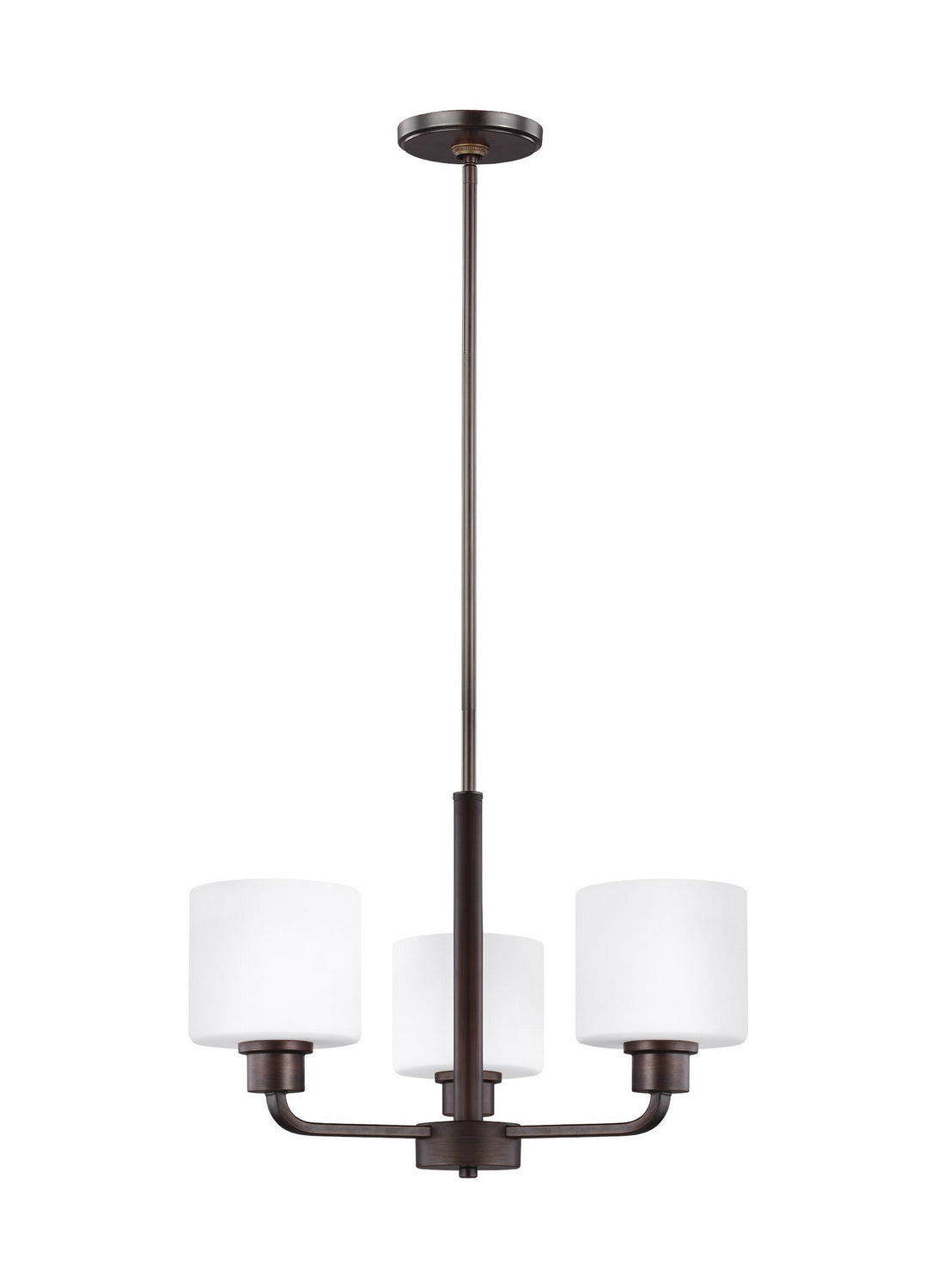 Generation Lighting. - 3128803EN3-710 - Three Light Chandelier - Canfield - Bronze