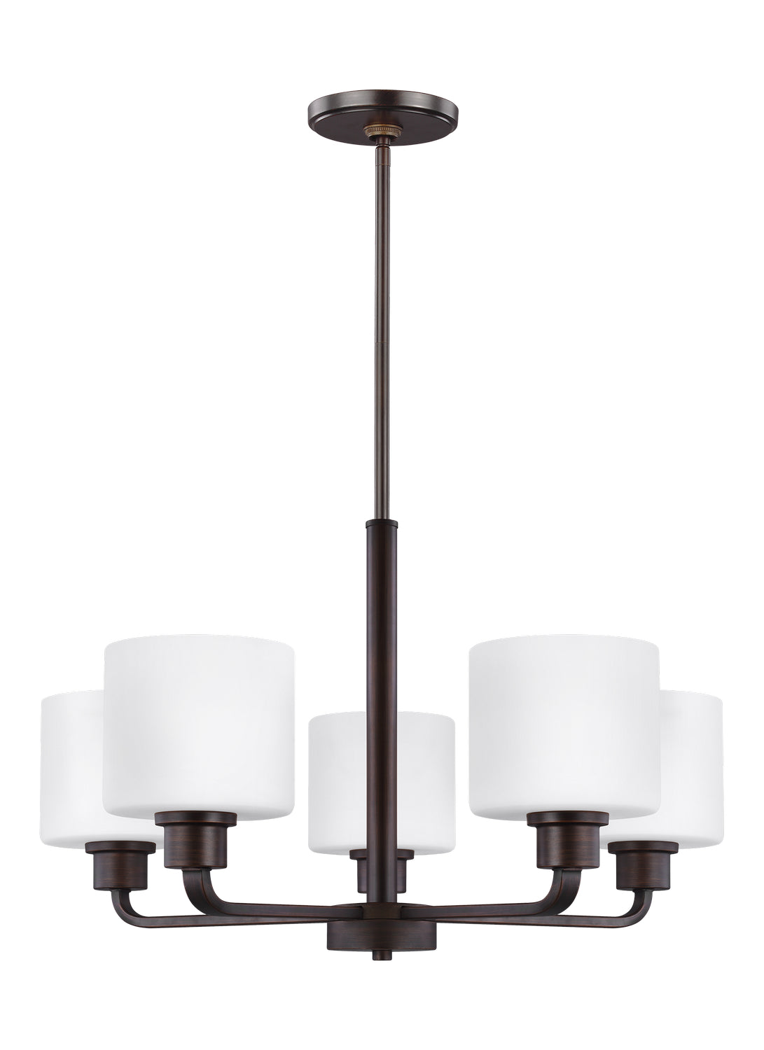 Generation Lighting. - 3128805-710 - Five Light Chandelier - Canfield - Bronze