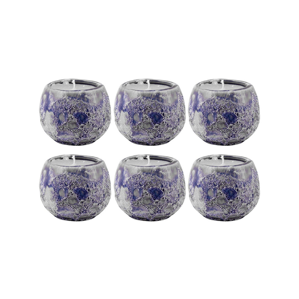 ELK Home - 444562/S6 - Set of 6 Filled Votives - Varanasi - Brown