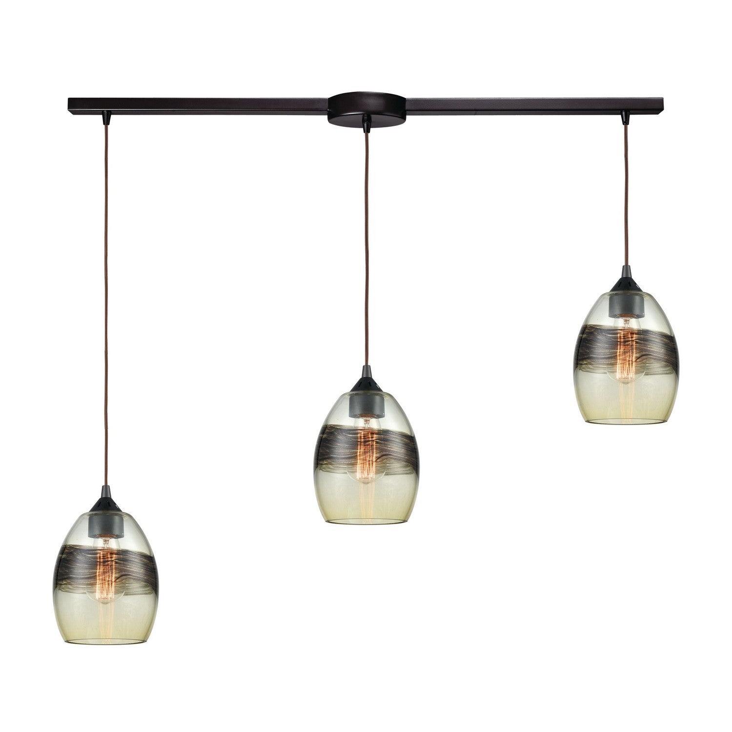 ELK Home - 25122/3L - Three Light Pendant - Whisp - Oil Rubbed Bronze