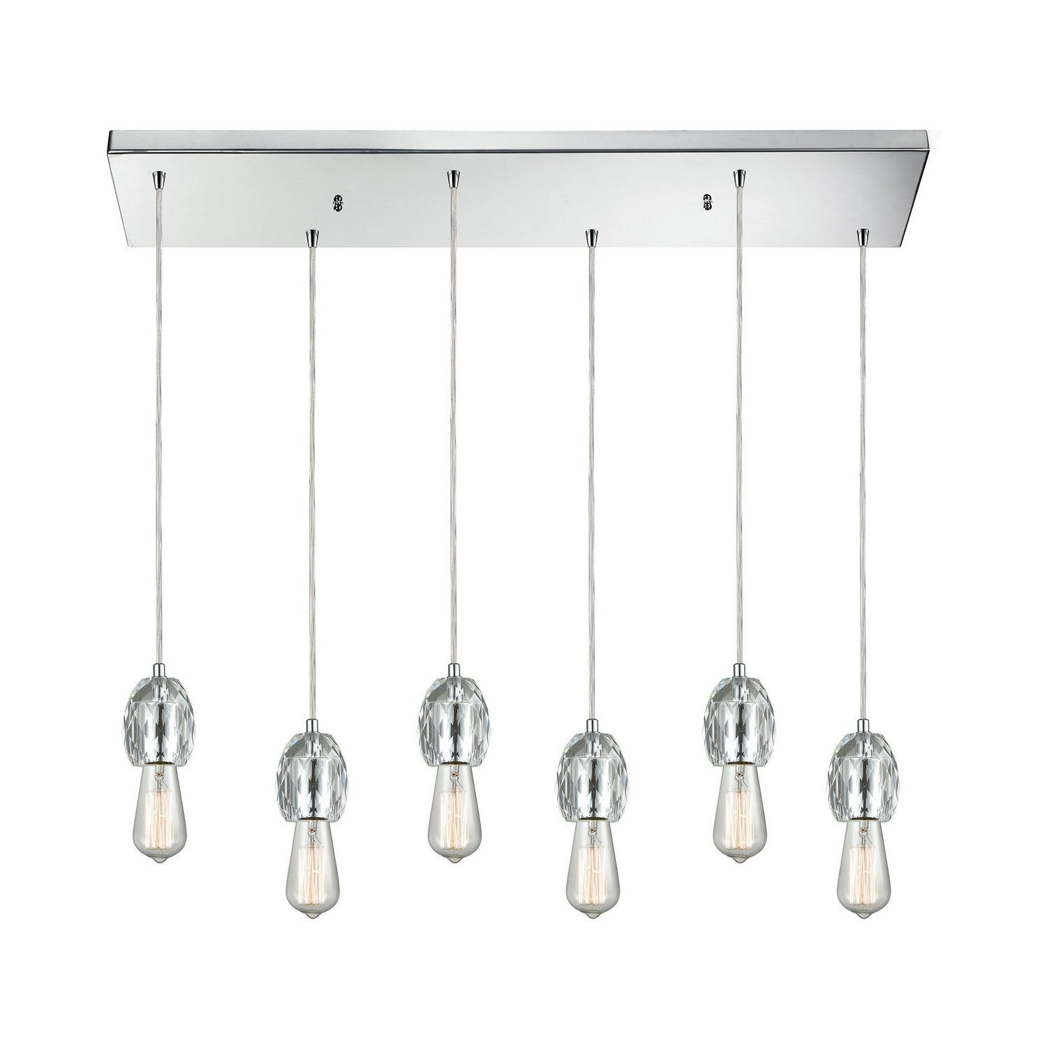 ELK Home - 33220/6RC - Six Light Pendant - Socketholder - Polished Chrome