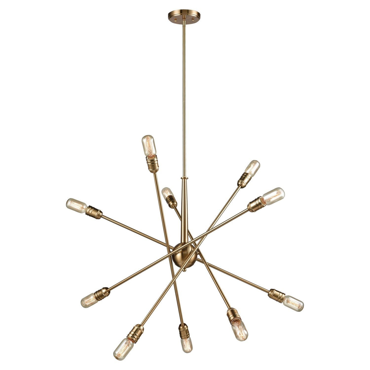 ELK Home - 46241/10 - Ten Light Chandelier - Delphine - Satin Brass