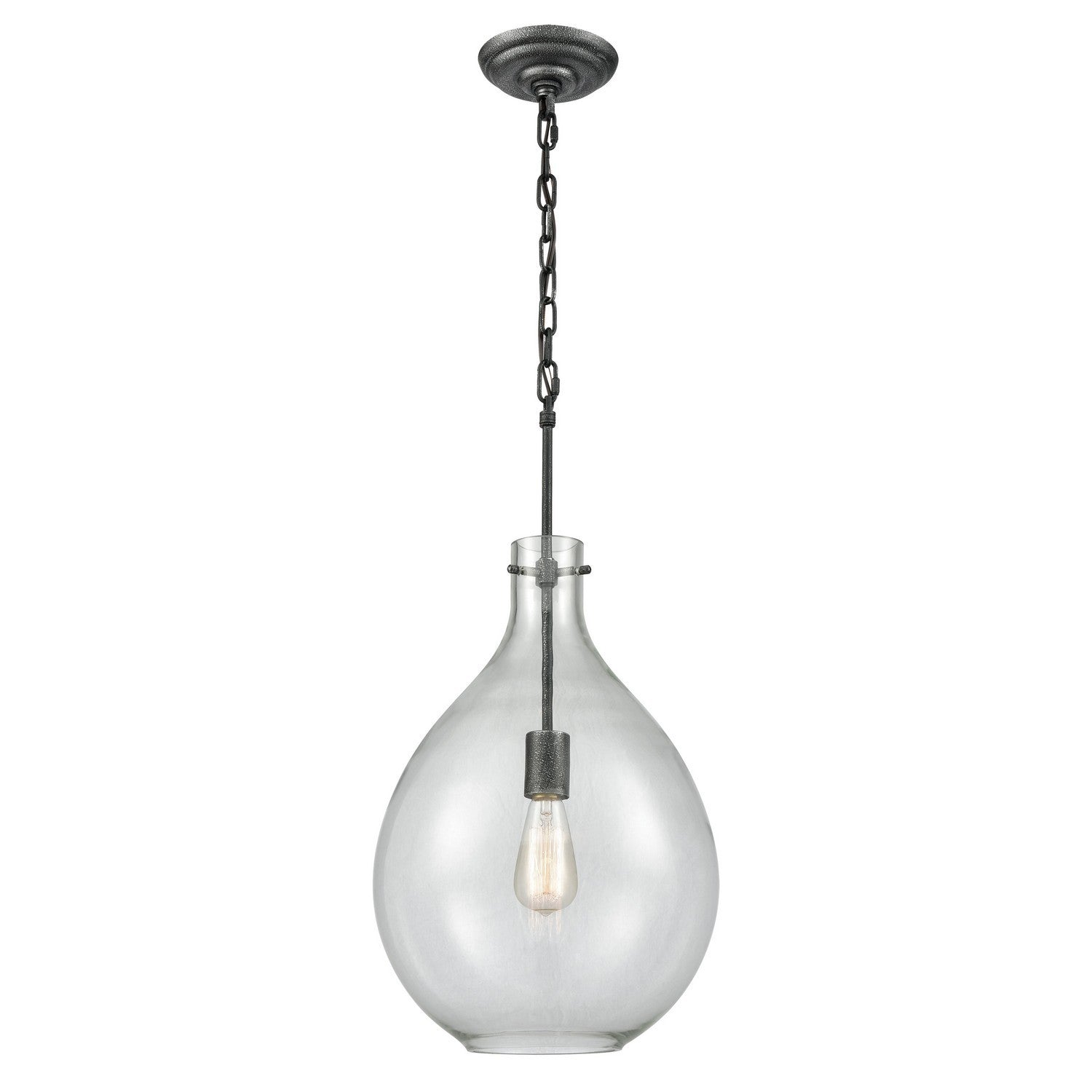 ELK Home - 56640/1 - One Light Mini Pendant - Sunderland - Silvered Graphite