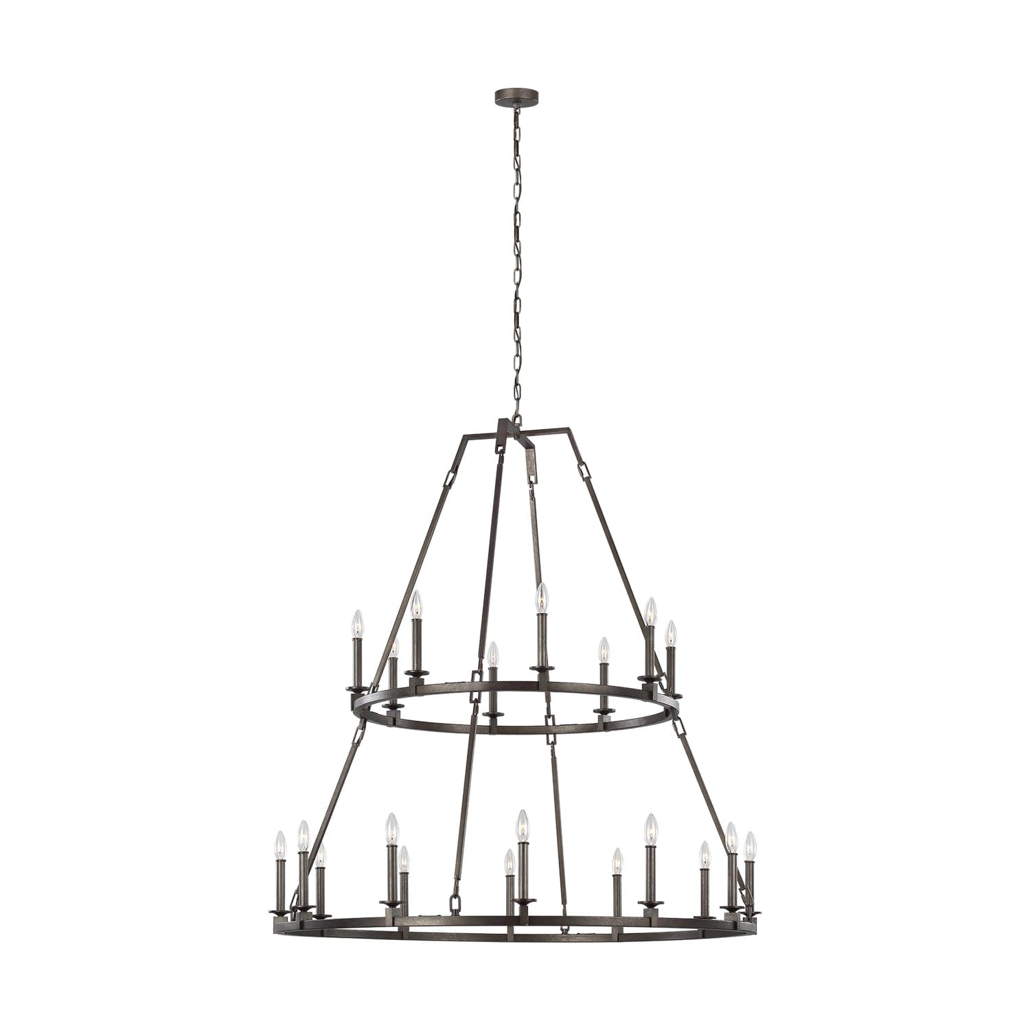 Visual Comfort Studio - F3217/20SMS - 20 Light Chandelier - Landen - Smith Steel