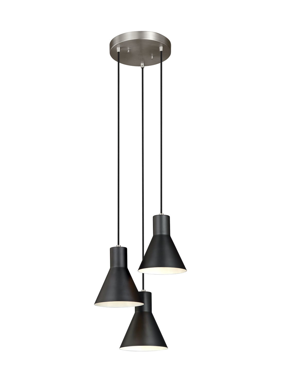 Generation Lighting. - 5141303EN3-962 - Three Light Cluster Pendant - Towner - Brushed Nickel