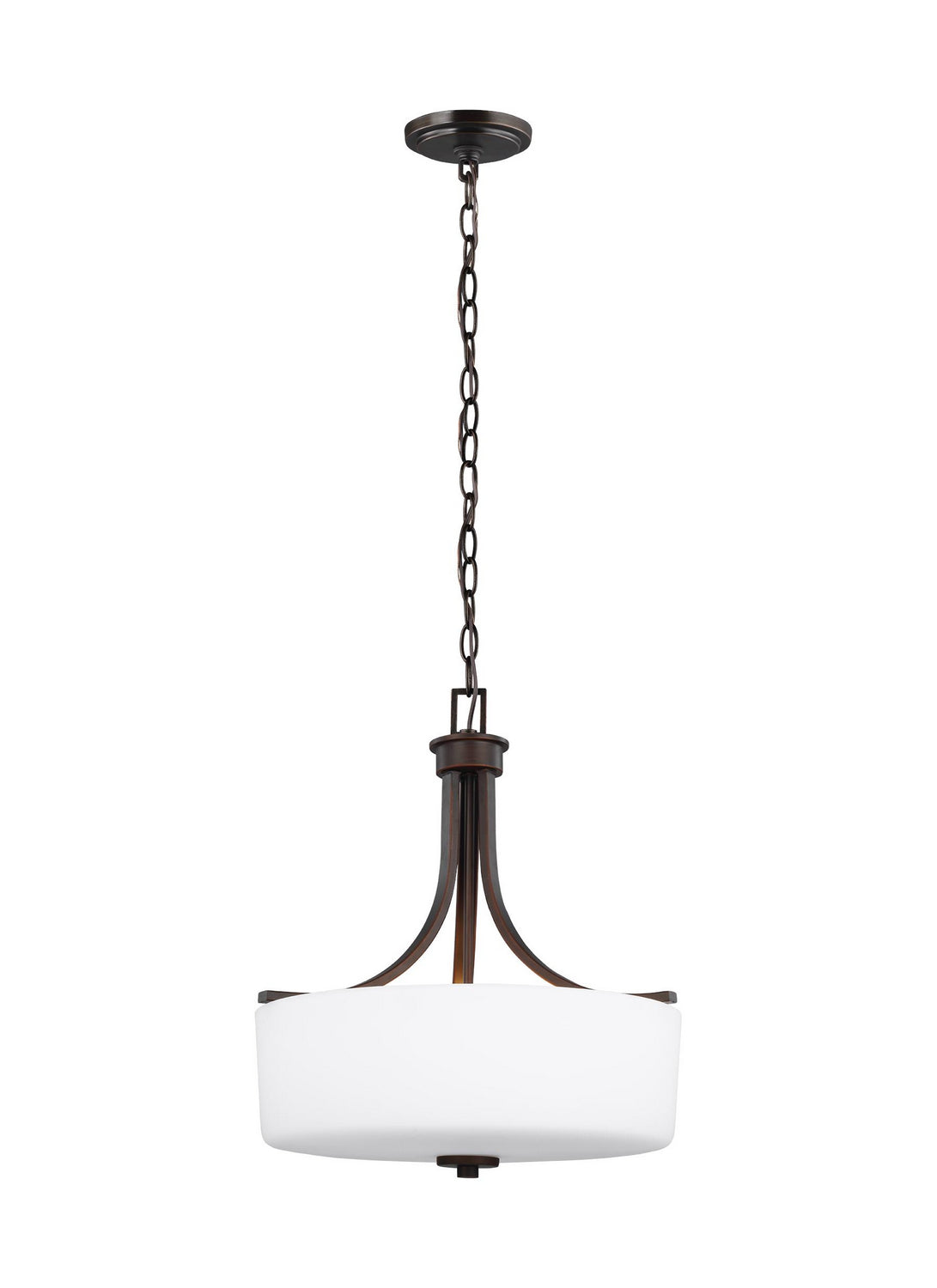 Generation Lighting. - 6528803EN3-710 - Three Light Pendant - Canfield - Bronze