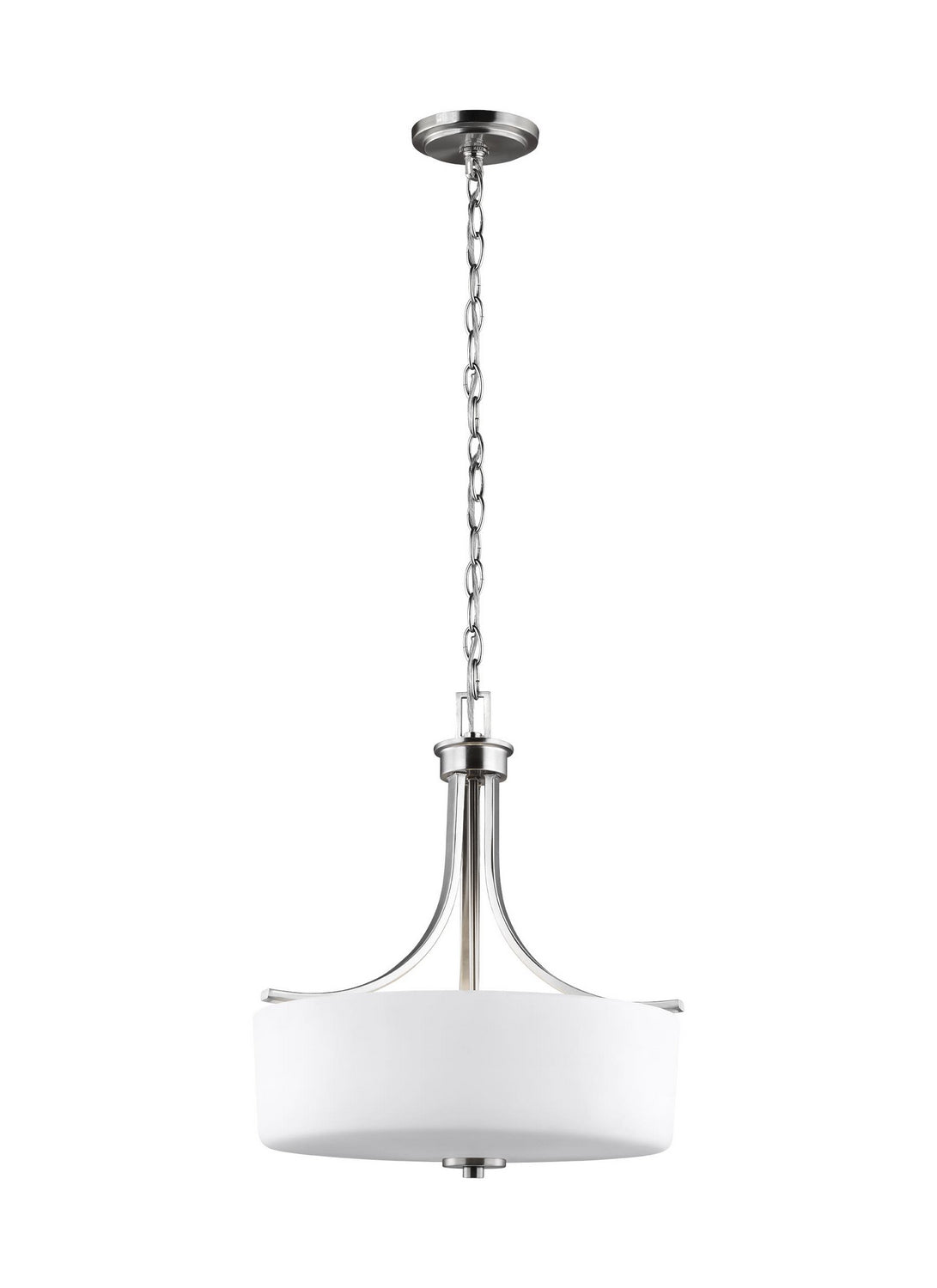 Generation Lighting. - 6528803EN3-962 - Three Light Pendant - Canfield - Brushed Nickel