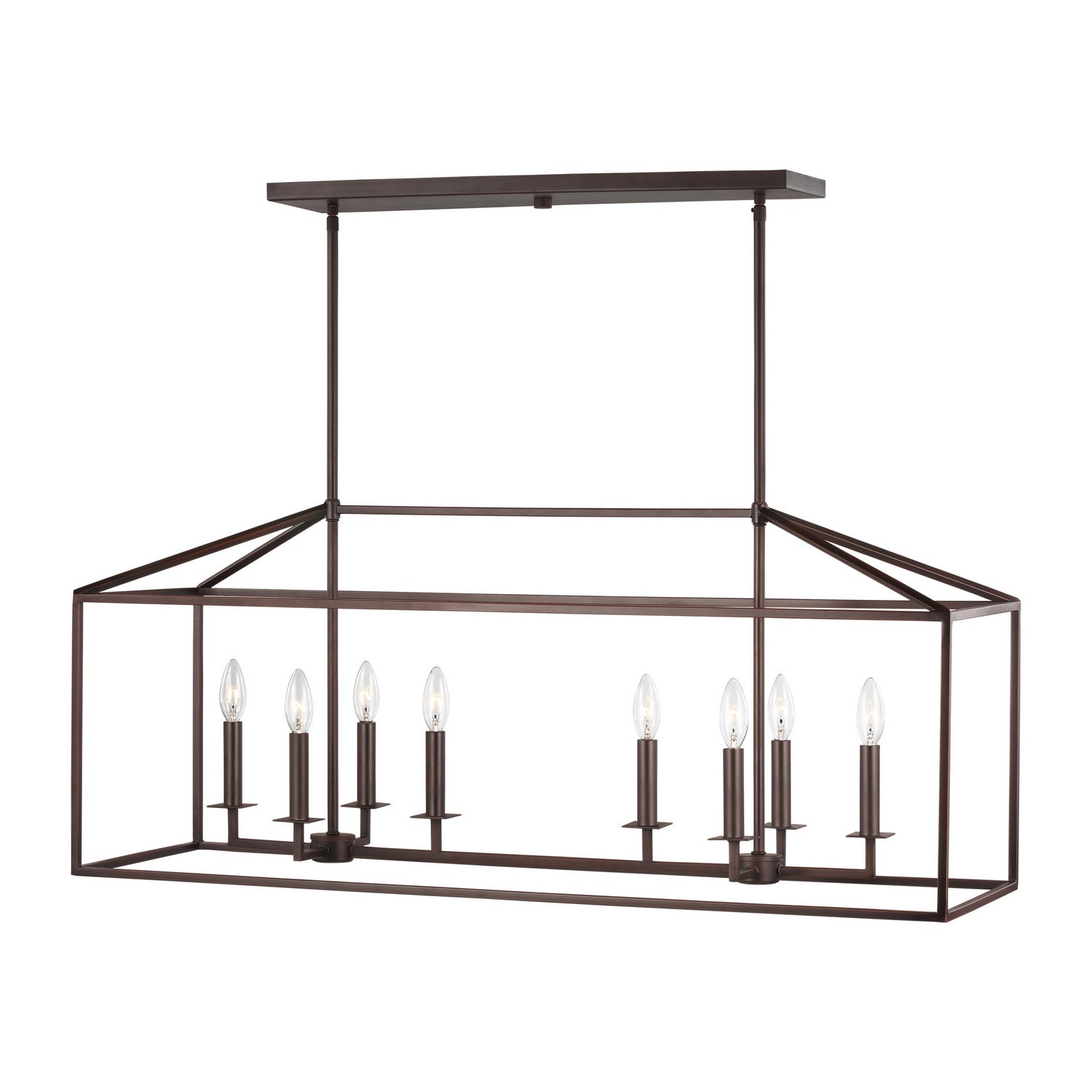 Generation Lighting. - 6615008-710 - Eight Light Island Pendant - Perryton - Bronze