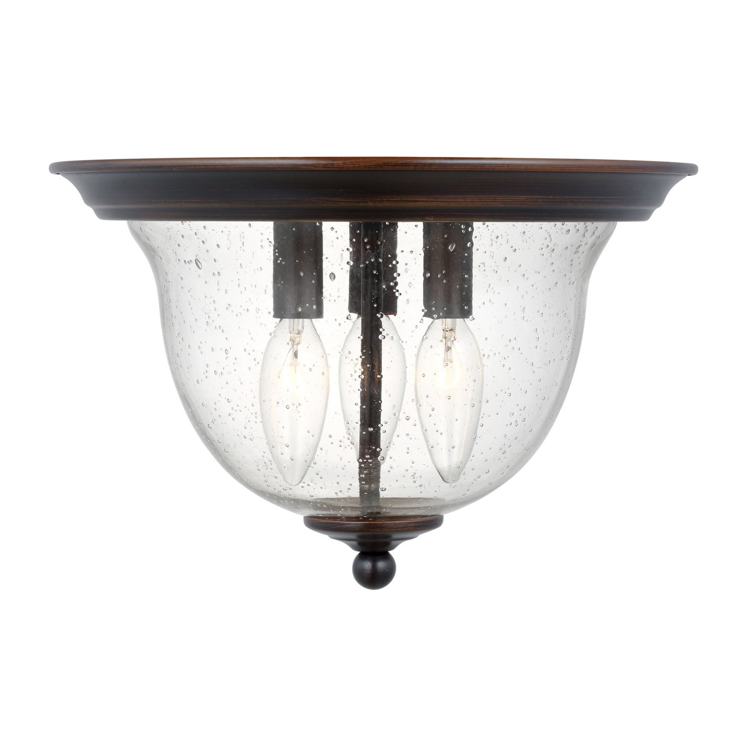 Generation Lighting. - 7514503-710 - Three Light Ceiling Flush Mount - Belton - Bronze