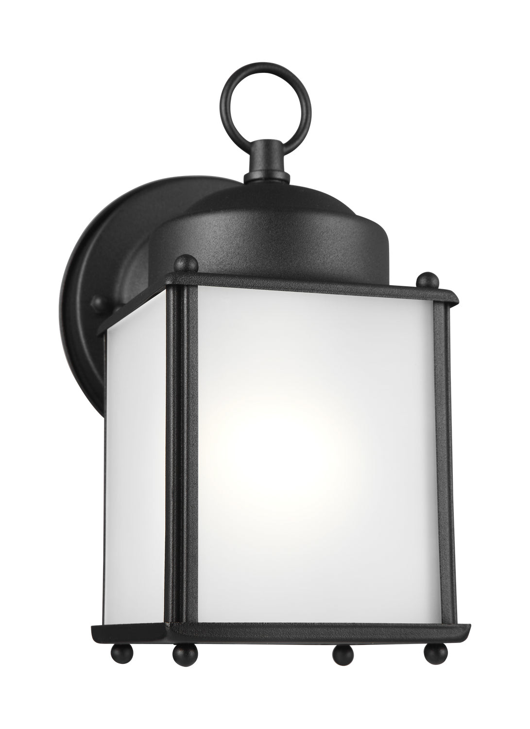 Generation Lighting. - 8592001-12 - One Light Outdoor Wall Lantern - New Castle - Black