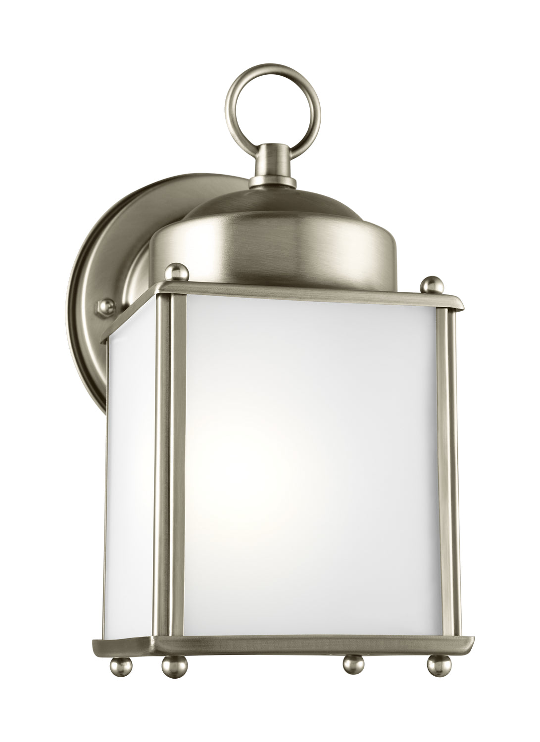 Generation Lighting. - 8592001EN3-965 - One Light Outdoor Wall Lantern - New Castle - Antique Brushed Nickel