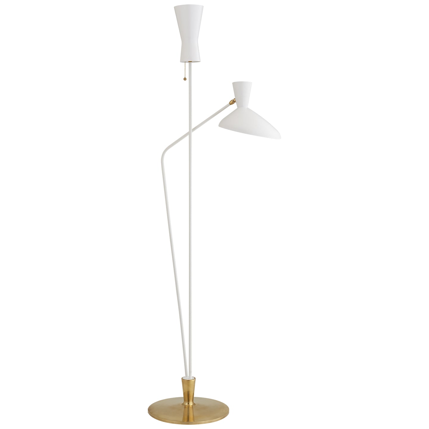 Visual Comfort Signature - ARN 1712WHT - Two Light Floor Lamp - Austen - Matte White