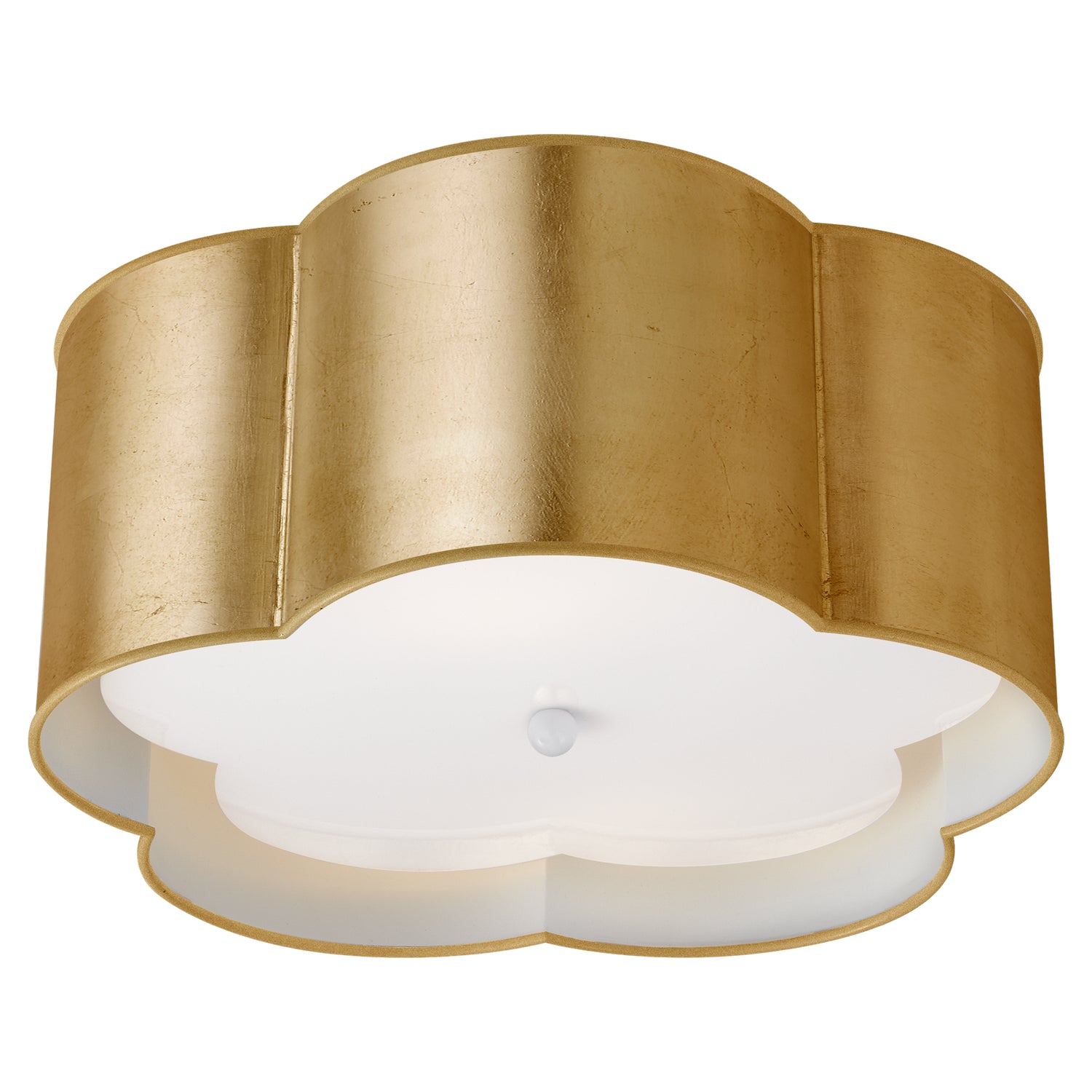 Visual Comfort Signature - KS 4117G/WHT-FA - Two Light Flush Mount - Bryce - Gild