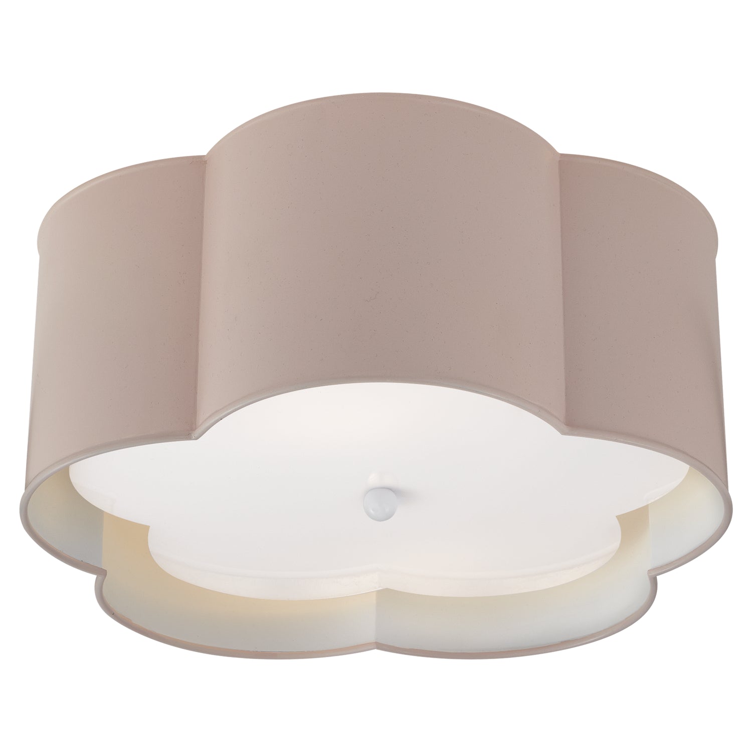 Visual Comfort Signature - KS 4117PNK/WHT-FA - Two Light Flush Mount - Bryce - Pink and White