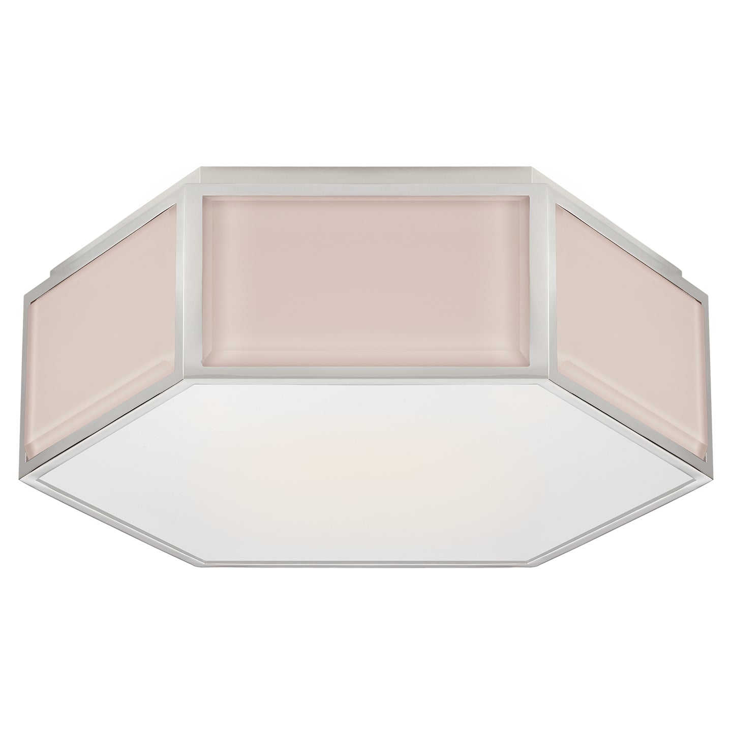 Visual Comfort Signature - KS 4120BLS/PN-FG - Two Light Flush Mount - Bradford - Blush and Polished Nickel