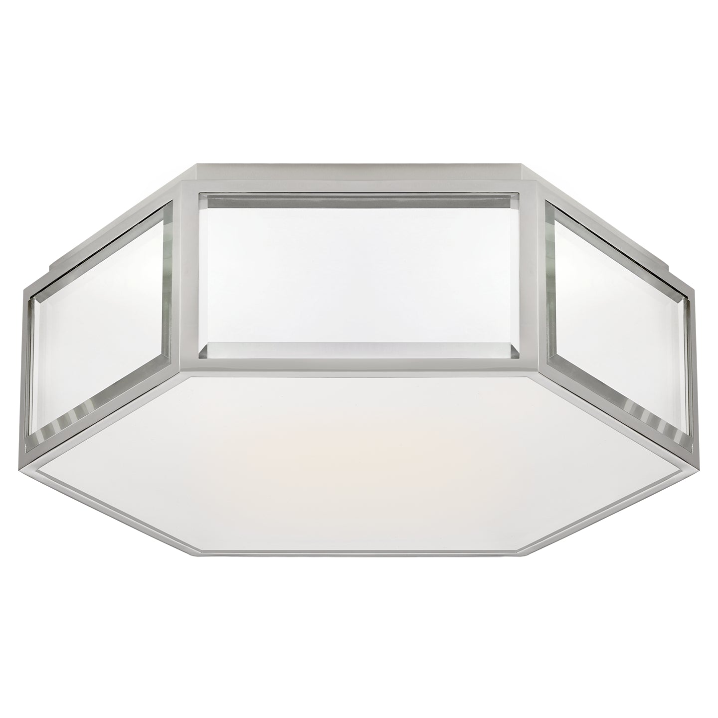 Visual Comfort Signature - KS 4120MIR/PN-FG - Two Light Flush Mount - Bradford - Mirror and Polished Nickel