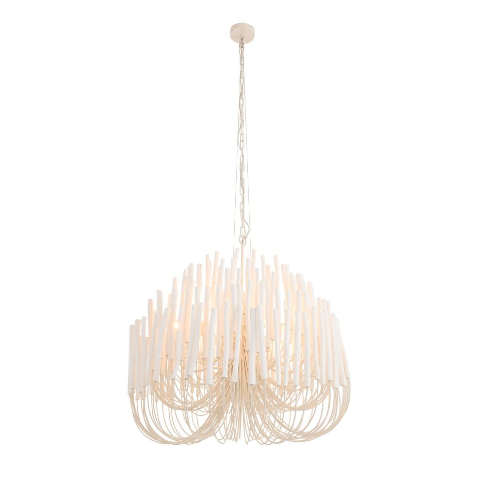 Six Light Chandelier from the Tilda collection in White finish