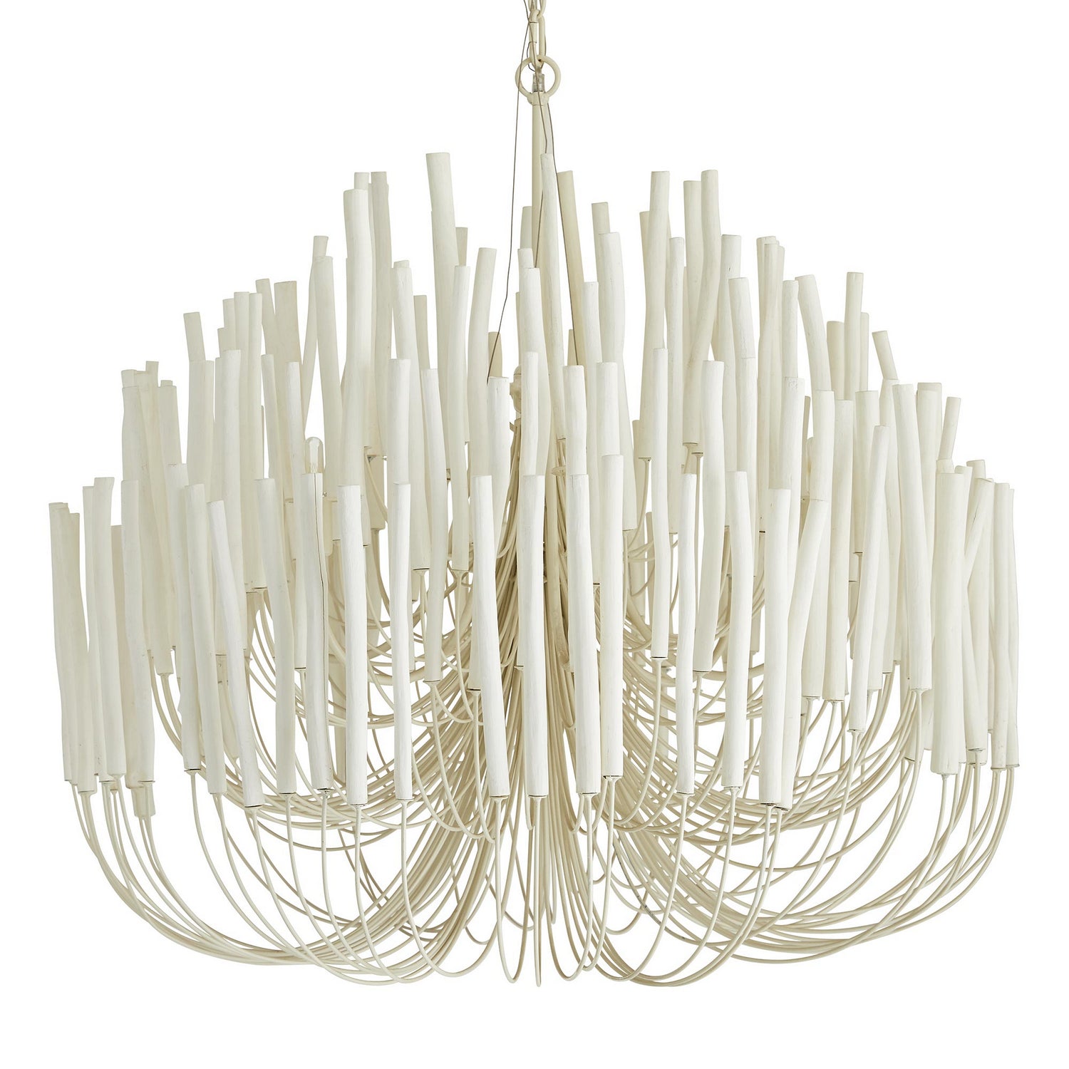 Six Light Chandelier from the Tilda collection in White finish