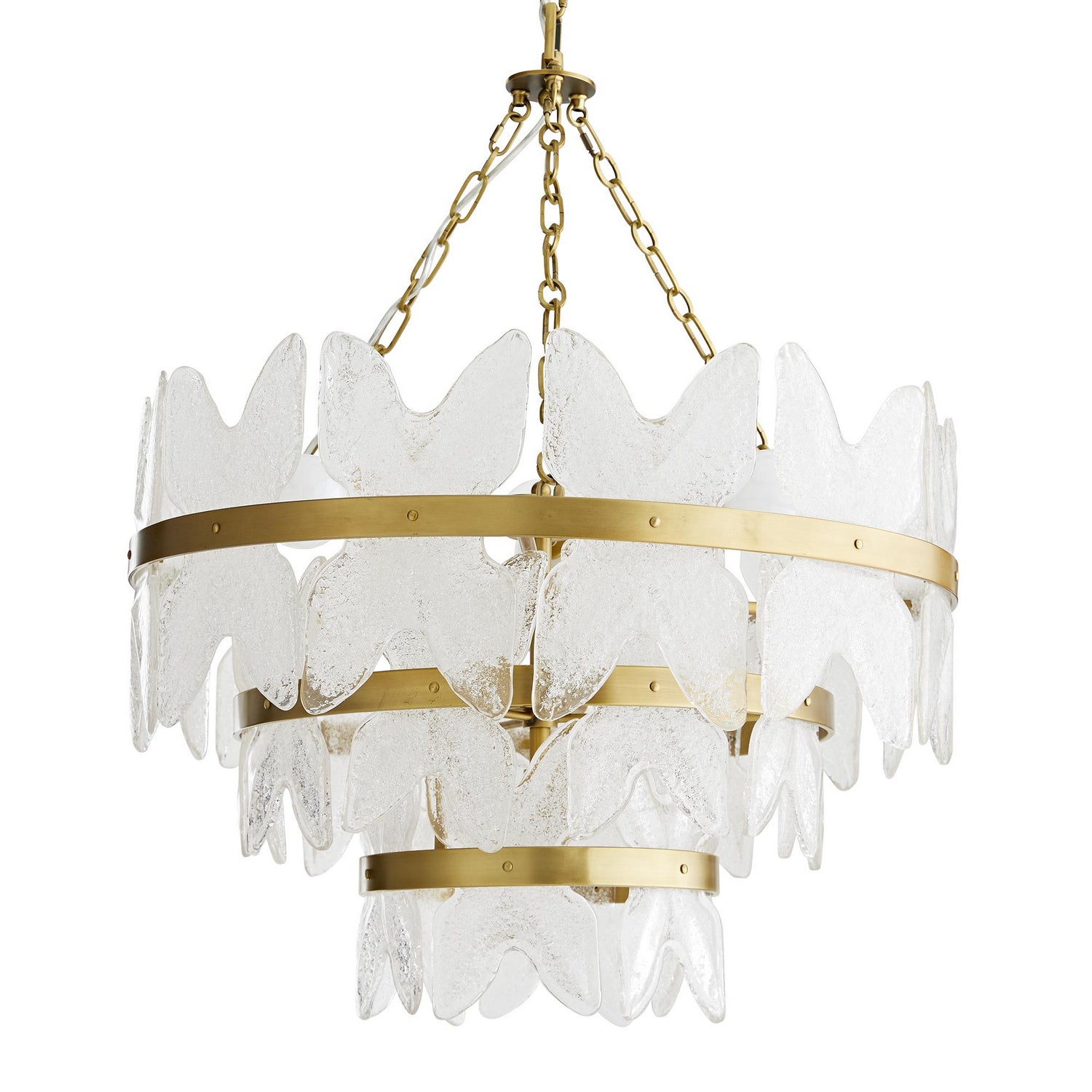 Seven Light Chandelier from the Millie collection in Antique Brass finish