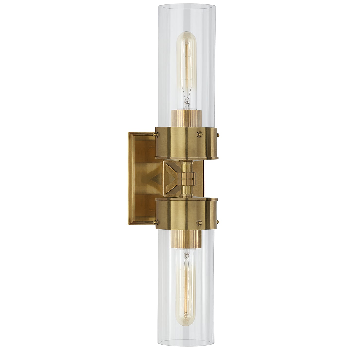 Visual Comfort Signature - TOB 2315HAB-CG - Two Light Bath Sconce - Marais - Hand-Rubbed Antique Brass