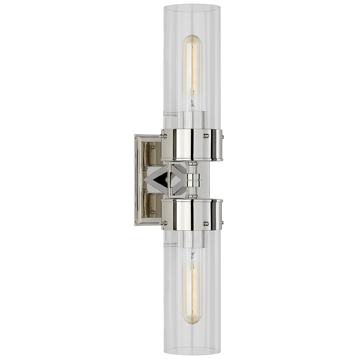 Visual Comfort Signature - TOB 2315PN-CG - Two Light Bath Sconce - Marais - Polished Nickel