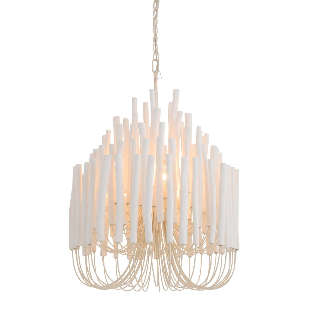 Five Light Chandelier from the Tilda collection in Whitewashed Wood finish